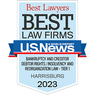 Best Lawyers | Best Law Firms | U.S. News & World Report | Bankruptcy and Creditor Debtor Rights/Insolvency and Reorganization Law - Tier 1 | Harrisburg 2023